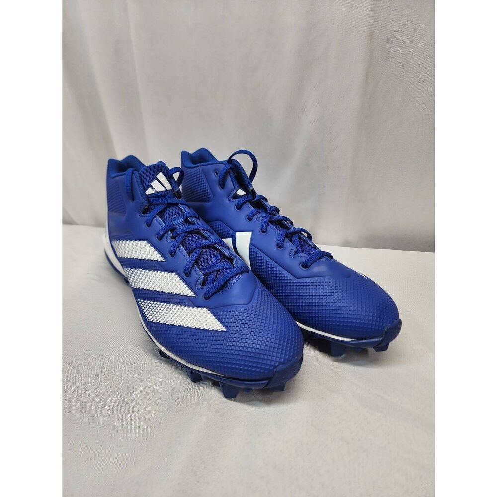Adidas Adizero Size 14 Men's Impact.2 Molded American Football Cleats Blue/White
